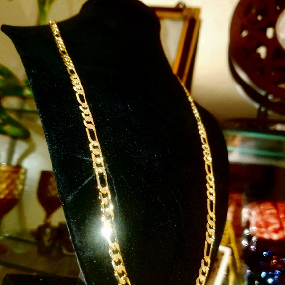 14k gold stamp necklace link - Picture 6 of 7